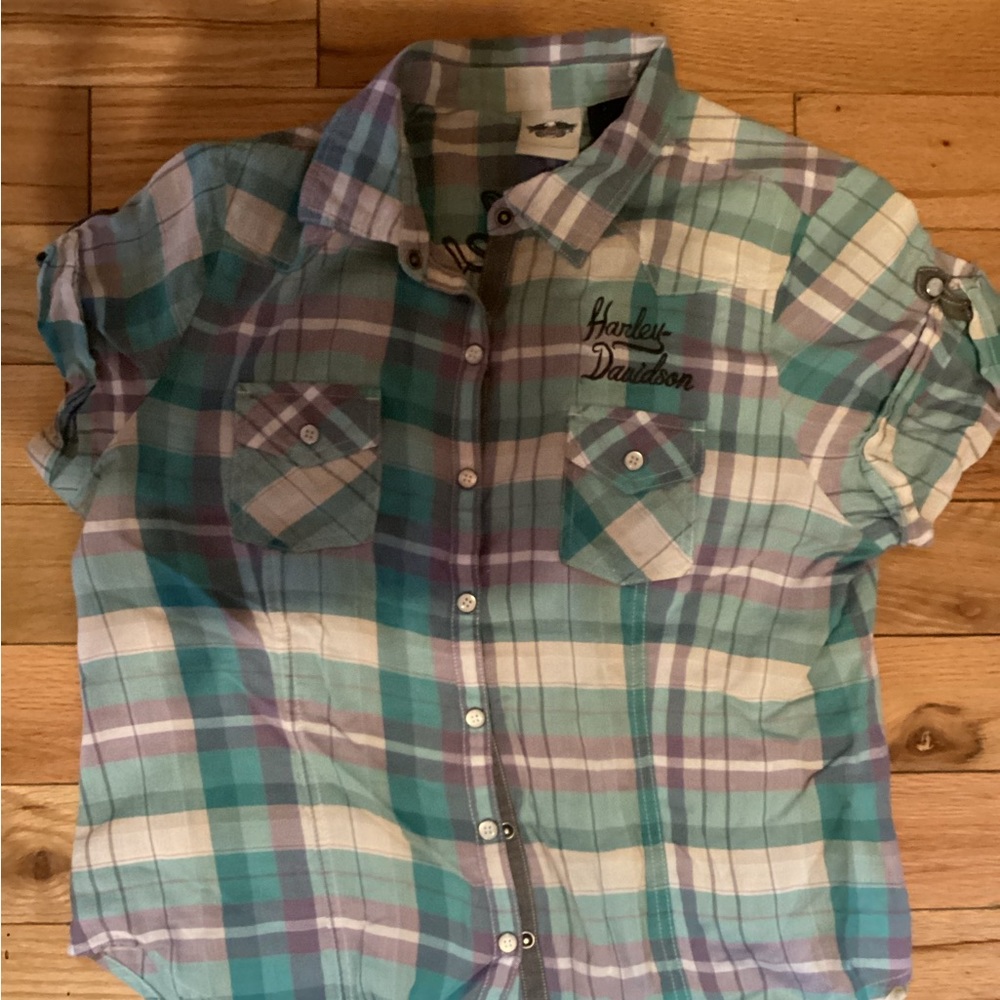 Harley Davidson women’s short sleeve top large